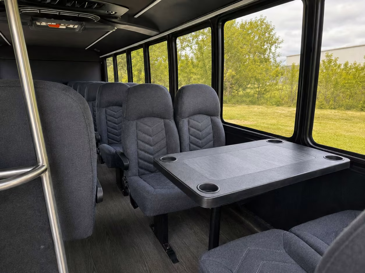 15 passenger minibus inside