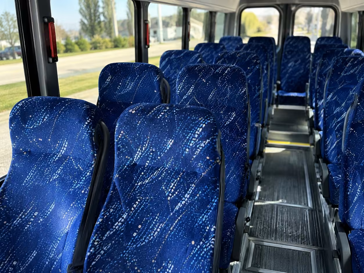 25 passenger minibus interior