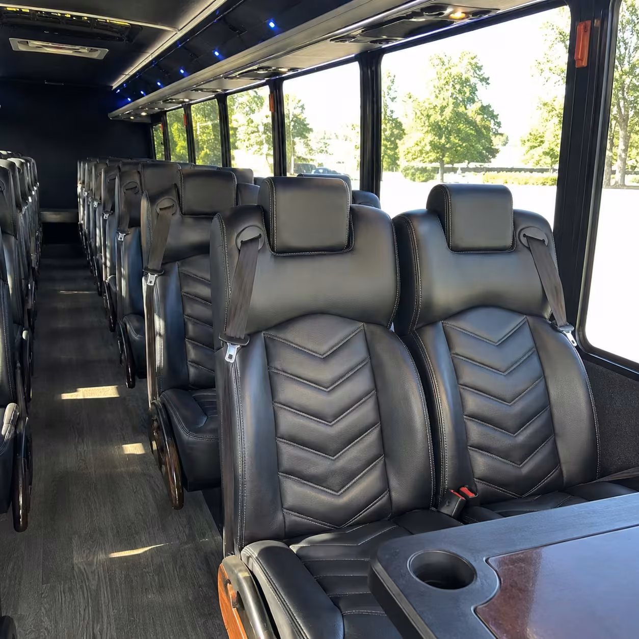 28 passenger minibus interior