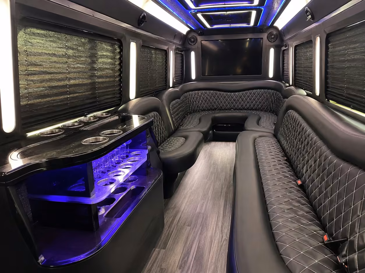 wichita party bus interior